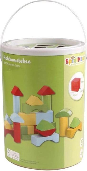 Produktbild Spielmaus Holz Bausteine in Trommel