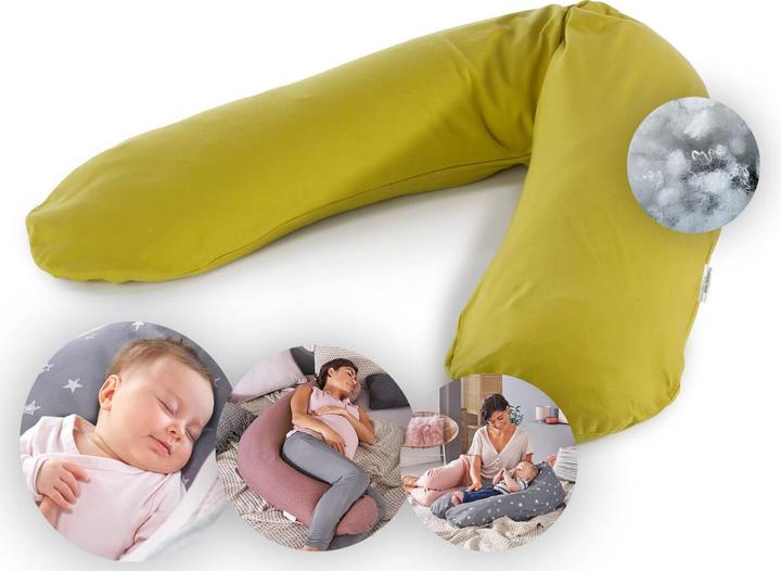 Produktbild Theraline Stillkissen "Das Original" mit Polyester Hohlfaser Füllung inkl. Bezug 190 cm (190 cm)