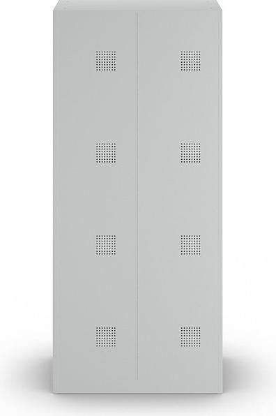 Produktbild eurokraft basic Spind, 4 Abteile, Breite 800 mm (80 cm, 180 cm)