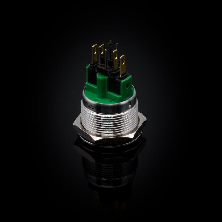 Immagine prodotto Purecrea Pulsante da 22 mm con illuminazione RGB 5V - acciaio inox