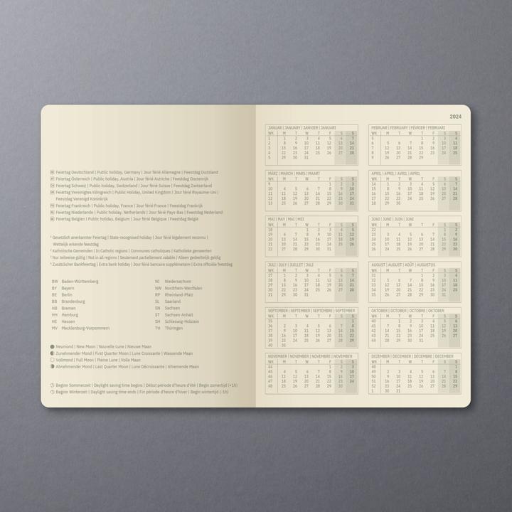 Valori nutrizionali e ingredienti Sigel Calendario settimanale (A4+, Copertina rigida, Tedesco)