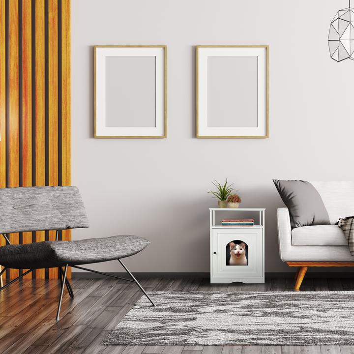 Actual product image Relaxdays Cat cabinet (Cat litter box closed)