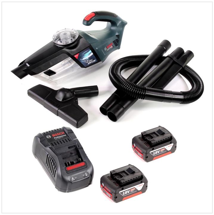 Produktbild Bosch Professional Bosch GAS 18V-1 Professional Li-Ion Akku Staubsauger Hand Sauger + 2x GBA 4,0 Ah Akku + GAL 1880 CV