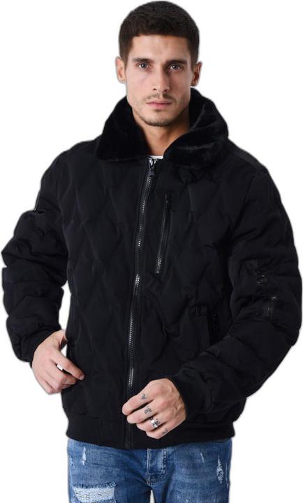 Project X Paris daunenjacke mit fliegerkragen und pelzbesatz (XL)