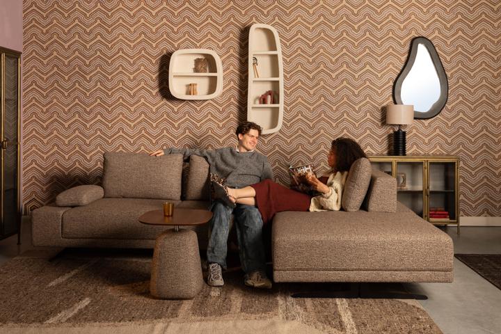 Actual product image Dutchbone Shelly Sofa Cinnamon Right Chaise Longue