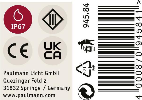 Actual product image Paulmann Further accessories