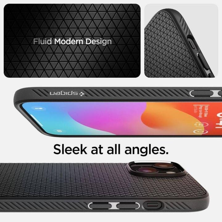 Immagine prodotto Spigen Liquid Air iPhone 16 Plus nero opaco ACS08066 (Apple iPhone 16 Plus)