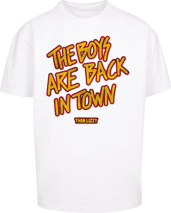 Actual product image Merchcode Thin Lizzy - The Boys Stacked Heavy Oversize Tee - 159993 (XS)