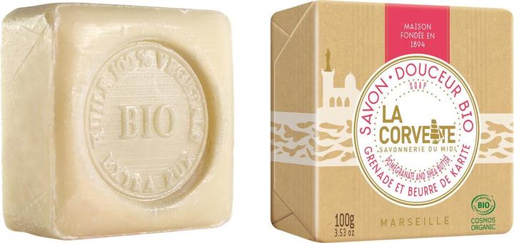 Actual product image La Corvette Douceur Organic Karite Pomegranate Solid (Hard soap)