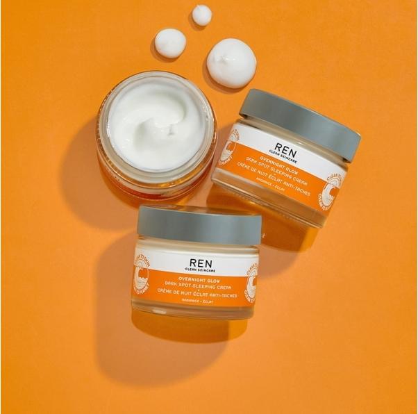 Actual product image Ren Overnight Glow Dark Spot Sleeping Cream (50 ml)