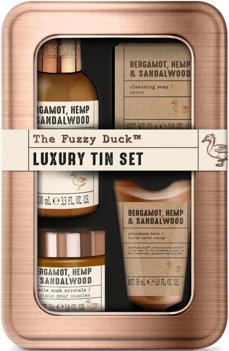 Image du produit Baylis & Harding Coffret cadeau dans une boîte Bergamot. Hemp & Sandalwood 4 pcs (Set soin rasage)