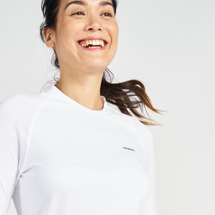 Produktbild Tribord Segelshirt langarm Damen UV-Schutz - Sailing 500 weiss (XL)