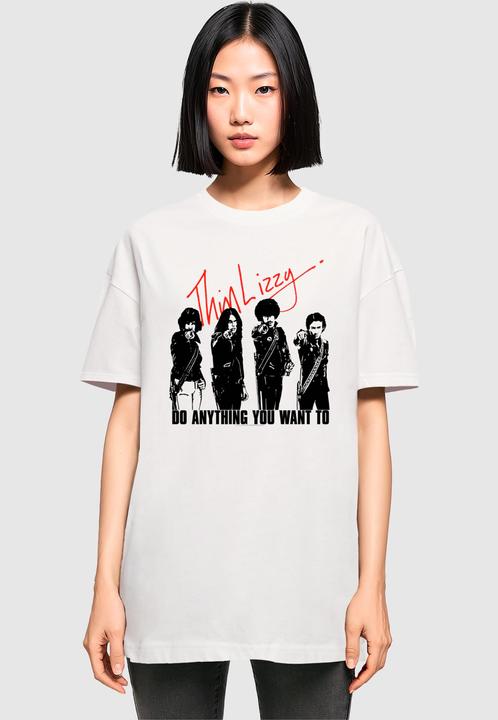 Actual product image Merchcode Ladies Thin Lizzy - Do Anything Oversized Boyfriend Tee - 160067 (4XL)