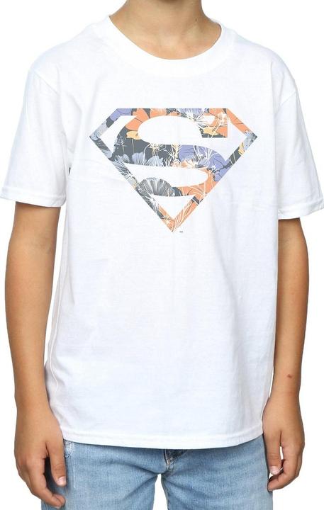 Immagine prodotto Superman Floral Logo 2 Maglietta Ragazzi (140, 146)