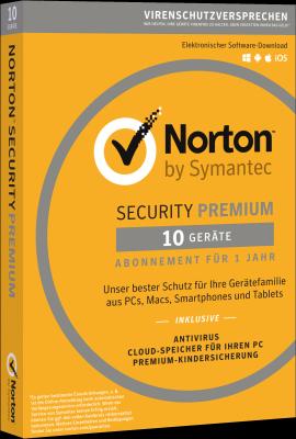 Norton Security Premium 3.0 (10 User, 12 Monate)