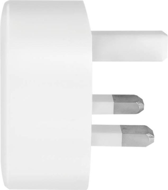Image du produit LogiLink Adaptateur de prise USB anglais, 2x port USB, 10,5W, blanc (10.50 W)