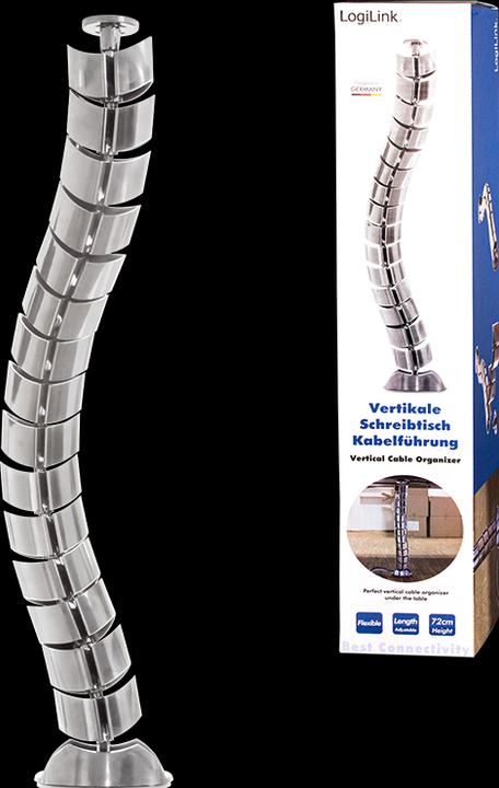 Produktbild LogiLink Flexibler Kabelkanal für den Schreibtisch, 720 x 75 mm (15 G (Kabelschlauch, 72 cm)