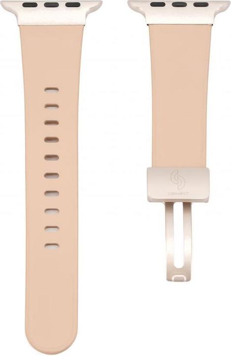 Connect Horloge 38/40/41mm Single loop gesp lederen band (Leer)