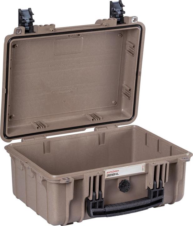 Actual product image Explorer Cases Outdoor case 3818HL.D E desert tan empty (W x H x D) 38 x 27 (Camera shoulder bag, 18.50 l)