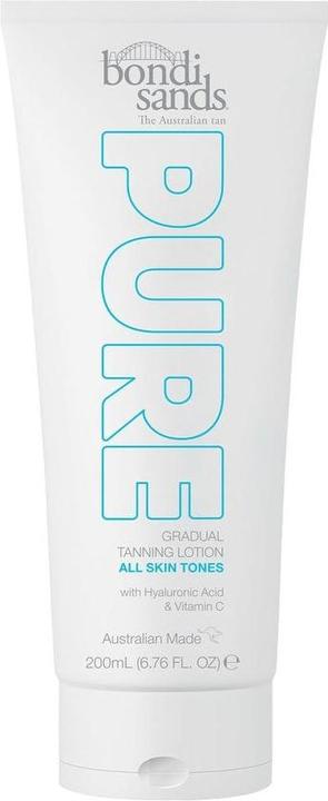 Actual product image Bondi Sands PURE Gradual Tanning Lotion Hydrating Formula with Cocoa and Shea Butter 200mL 6.76oz (Self tanning cream, 200 ml)