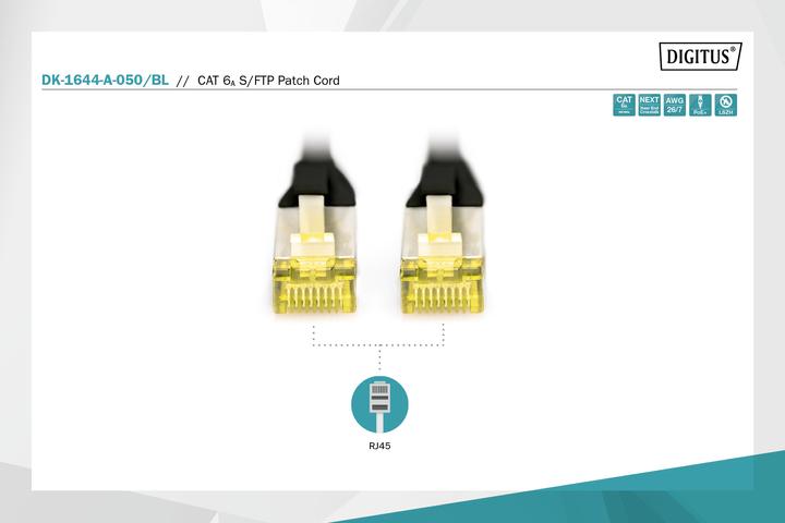 Produktbild Digitus Netzwerkkabel (S/FTP, CAT6a, 5 m)