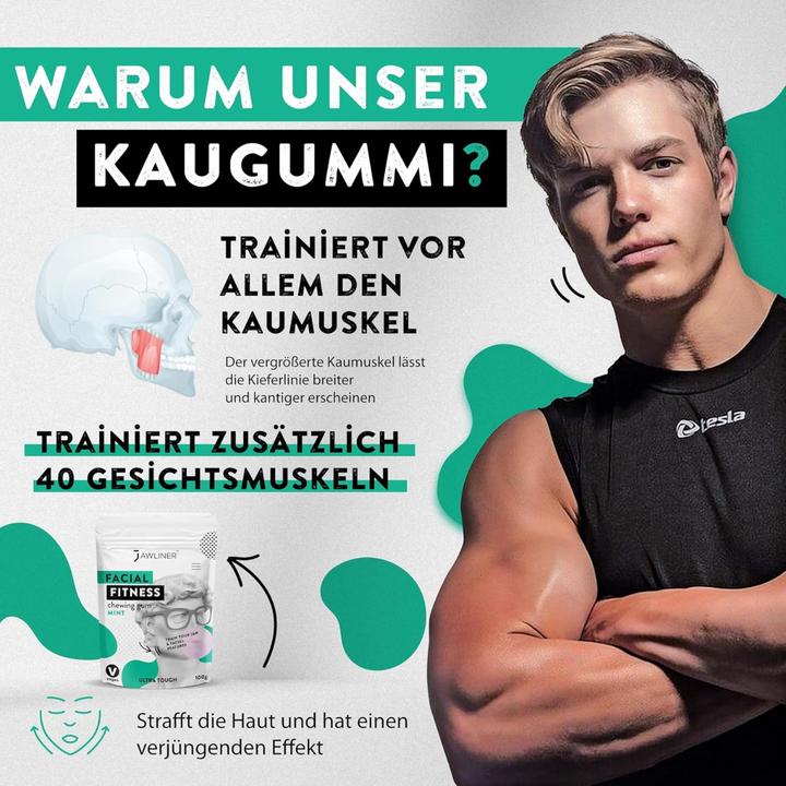 Produktbild Jawliner Fitness Chewing-Gum (60 Stück, Gummies)
