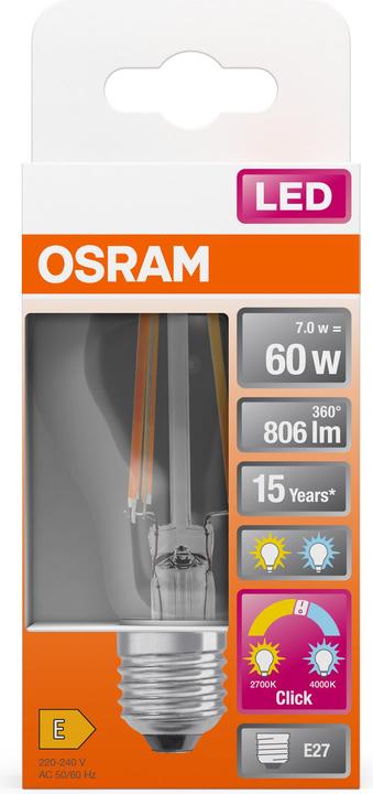 Actual product image Osram Superstar Classic A (E27, 7 W, 806 lm, 1 x, E)