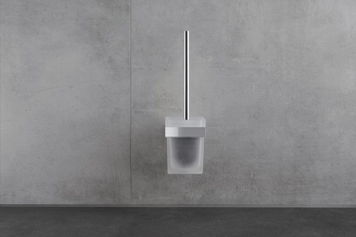 Actual product image Duravit Brush set KARREE glass matt chrome