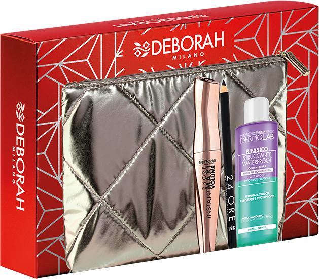 Immagine prodotto Deborah Milano Set regalo Milano per donna che include il mascara Instant Maxi Volume, la matita occhi 24 ore 251 (Set trucco)