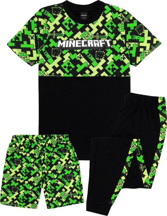 Minecraft Pyjamaset voor kinderen/Kinderen Creeper Short (128)