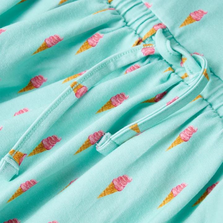 Produktbild VidaXL Kinderkleid mit Kordelzug Helles Minzgrün 140,Material (140)