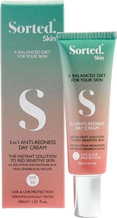 Actual product image Sorted Skin 5 in 1 Anti-Redness Day Cream - SPF50 30 ml