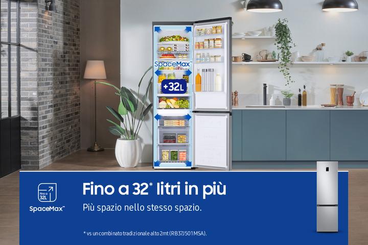 Immagine prodotto Samsung RB38C672CSA frigorifero Combinato EcoFlex AI Libera installazione con congelatore Wifi 2m 39 (390 l)