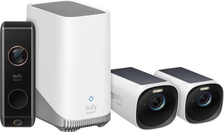 Actual product image eufy euphycam 3 set with 2 cameras + euphy Doorbell dual camera - bundle advantage