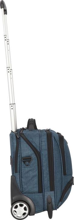 Immagine prodotto Dermata Trolley per laptop Business Canvas 3497CV Blauw (32 l, Bagaglio a mano (fino a 50 litri))