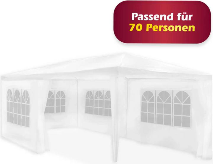 Produktbild Lifetime Gazebo&sidewalls 2.5x6x3m, wit (600 cm, 300 cm)