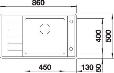 Image du produit Blanco Andano XL 6 S-IF Compact (Éviers à poser, 86 cm, 50 cm)