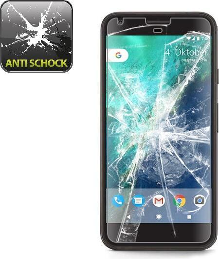 Actual product image Protectorking 2x Panzerfolie Anti-Shock HD Klar (2 Piece, Google Pixel XL)