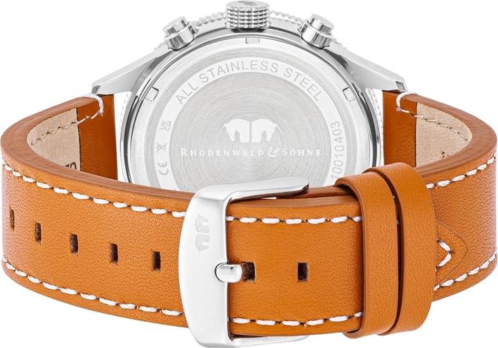 Produktbild Herren Chronograph Karthago II Echtleder Braun - 31938 (Chronograph, 43 mm)