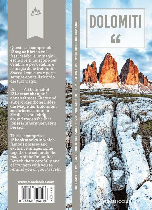Magris:Lesezeichen-Set Dolomiti - Dolom
