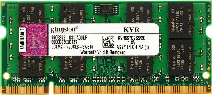 Kingston ValueRAM (1 x 2GB, 667 MHz, DDR2-RAM, SO-DIMM)