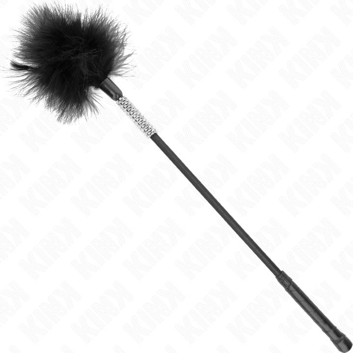 Actual product image Kink Tickle Feathers With Rhinestone Handle 50 cm