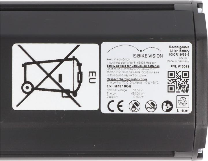 Produktbild E-Bike-Vision Akku Bosch Active (630 Wh, E-Bike Akku)