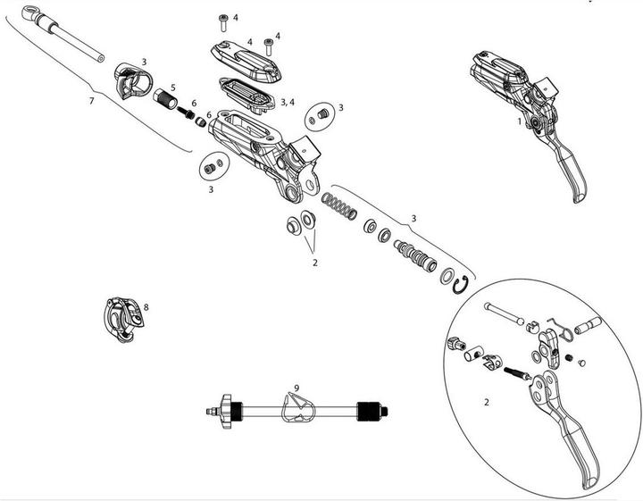 Image du produit Sram Levier Code R Aluminium (Frein arrière, Kit de frein)