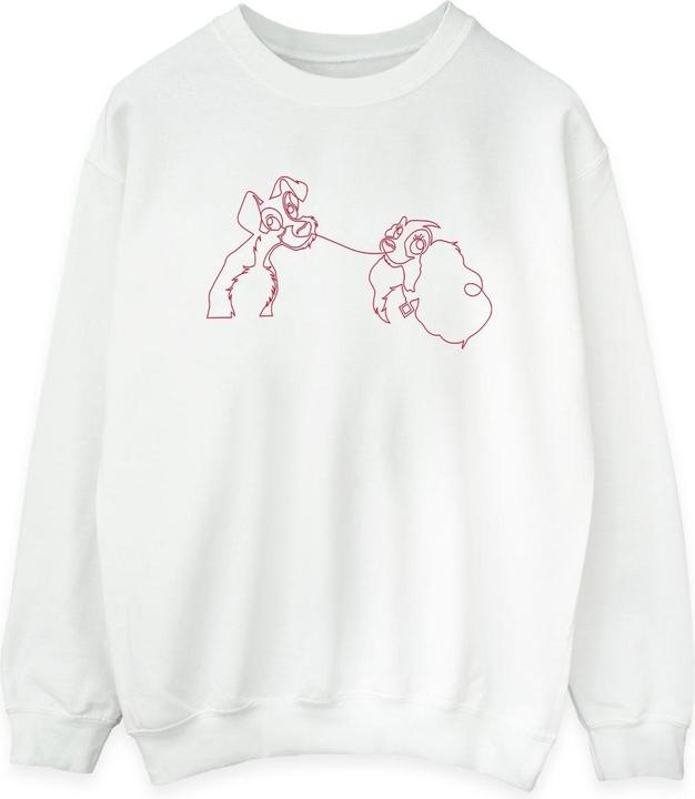 Disney Lady And The Tramp Spaghetti Outline Sweatshirt (L)