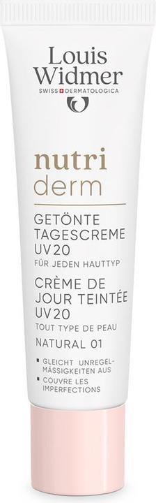 Widmer Louis Nutriderm Tagescreme getönt UV20 natural 01 parfumiert 30 ml (30 ml, Getönte Tagescreme, SPF 20)