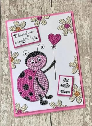 Image du produit Craft Buddy Crystal Art A6 Stamp "Love Bug Ladybird" (Oiseau de l'amour)