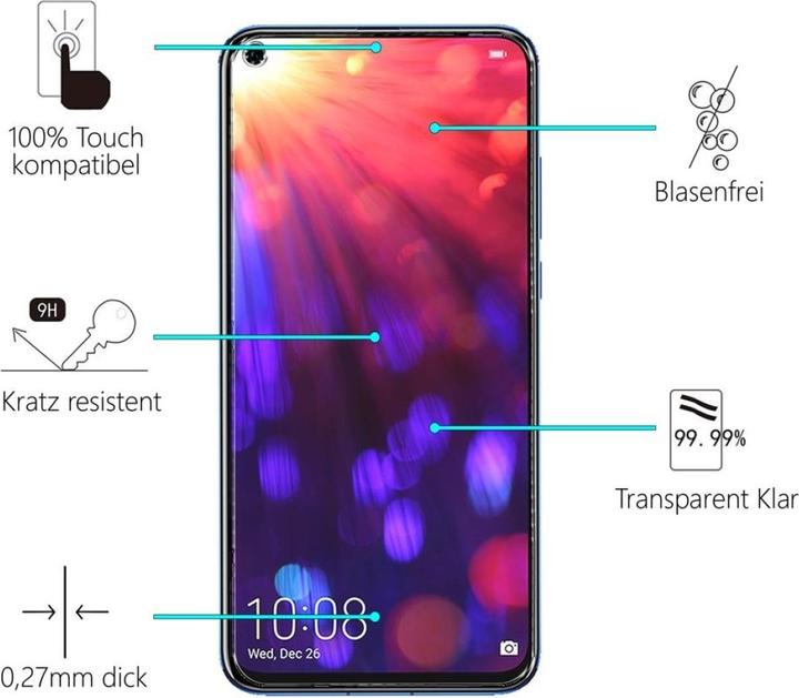 Actual product image Screenguard Honor View 20 Protective Glass Film Case Friendly Design (1 Piece, Honor View 20)