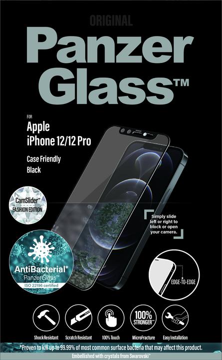 Produktbild PanzerGlass Case Friendly Swarovski (1 Stück, Apple iPhone 12, Apple iPhone 12 Pro)