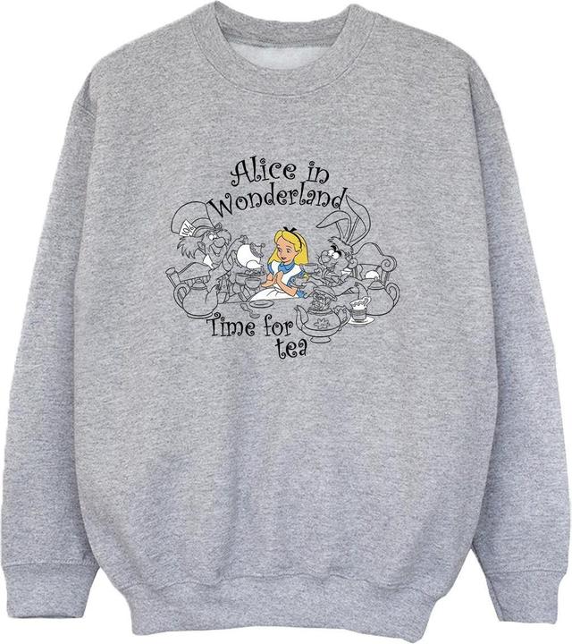 Disney Alice In Wonderland Time For Tea Sweatshirt Jungen